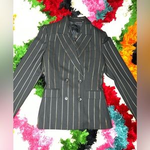 Equipment pinstripe blazer jacket. Size 4.